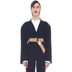 Norma KAMALI SINGLE BREASTED JUMPSUIT BLACK